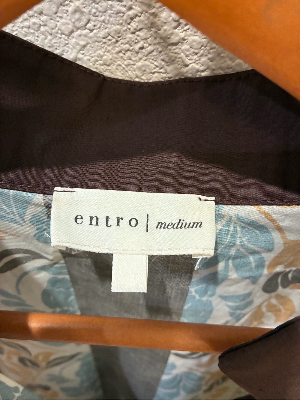 entro Floral Patchwork Button Front Blouse in Black, Teal, Gold - Picture 4 of 4